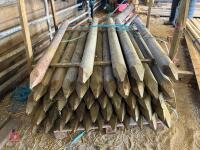 47 X 5'6'' WOODEN FENCE STAKES - 9