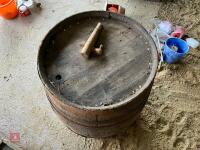 VINTAGE WOODEN BARREL - 7