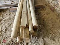 14 X 12' WOODEN HALF RAILS - 8