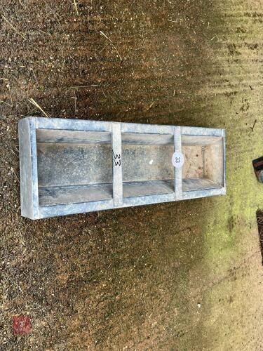 3' GALVANISED FEED TROUGH