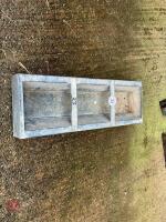 3' GALVANISED FEED TROUGH