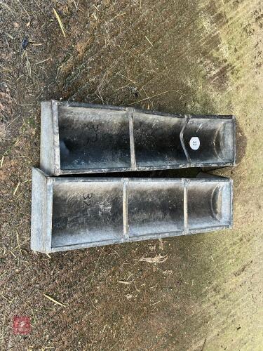2 X 3' GROUND FEED TROUGHS