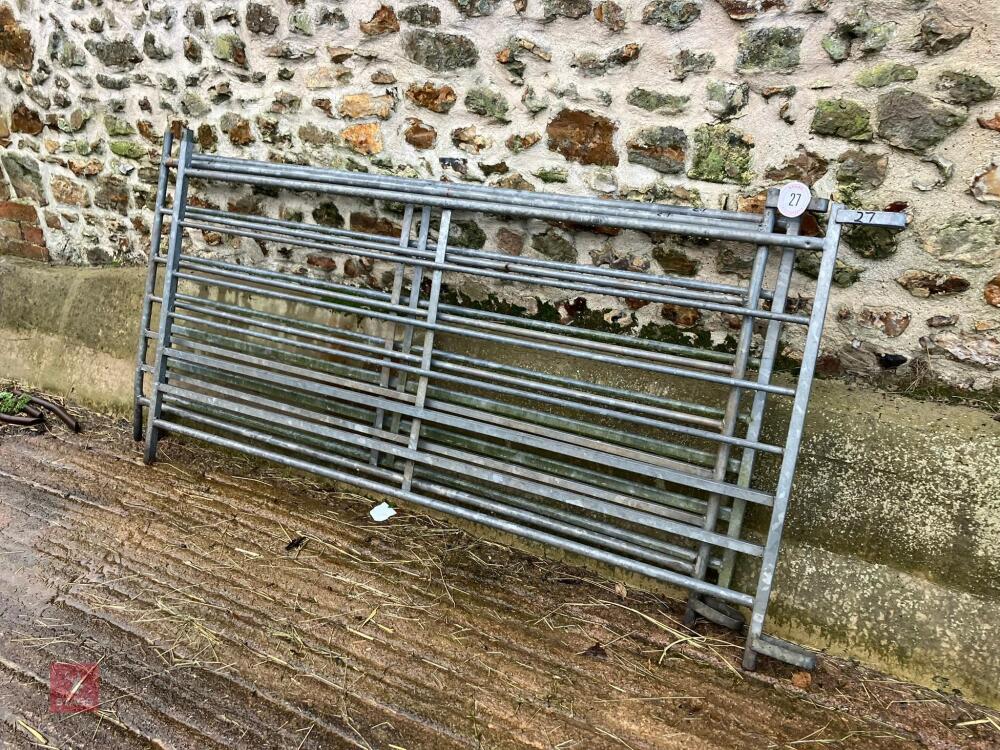 3 X 6' GALVANISED SHEEP HURDLES