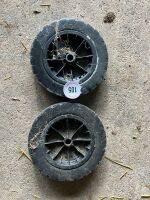 2 X SMALL SOLID WHEELS - 2