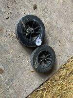 2 X SMALL SOLID WHEELS - 3