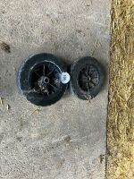 2 X SMALL SOLID WHEELS - 4