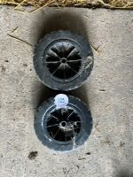2 X SMALL SOLID WHEELS - 7