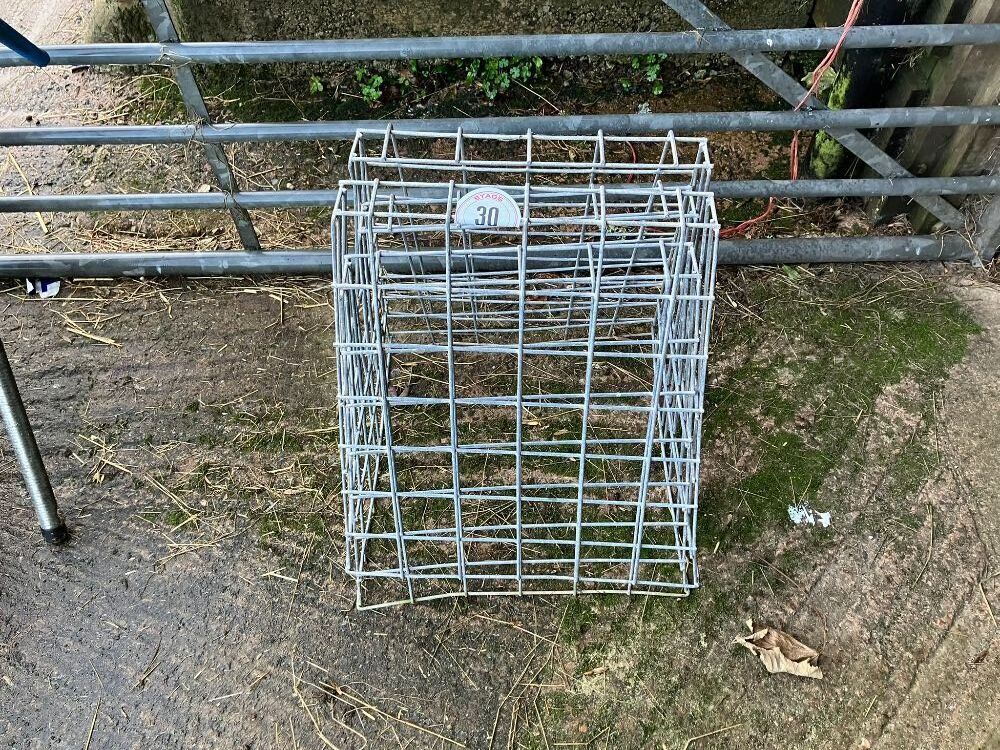 2 X GALVANISED HAY RACKS
