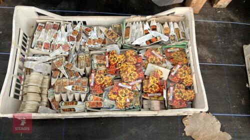 TRAY OF MIXED MARIGOLD LABELS