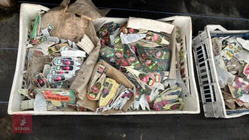 TRAY OF MIXED FUCHSIA LABELS