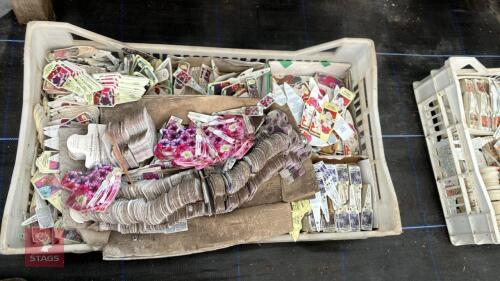 TRAY OF MIXED PERTUNIA LABELS