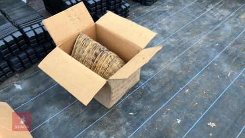10 TRIANGULAR WICKER BASKETS