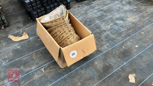 10 TRIANGULAR WICKER BASKETS