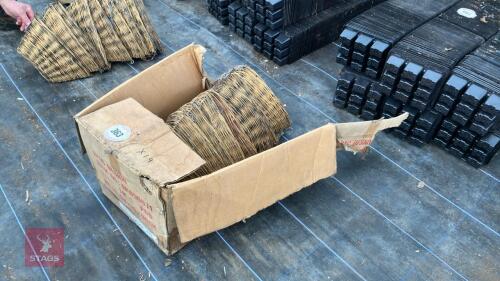 10 TRIANGULAR WICKER BASKETS