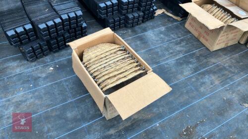 10 TRIANGULAR WICKER BASKETS