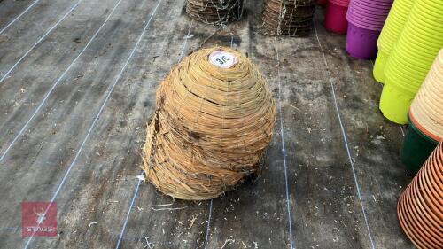 10 WOVEN REED HANGING BASKETS
