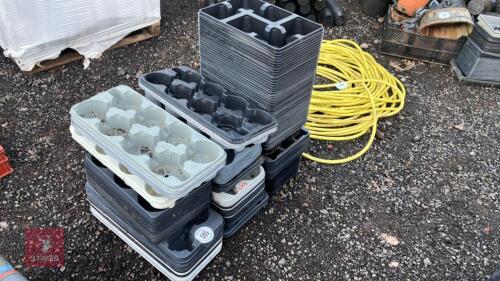150 PLUS MIXED POT TRAYS