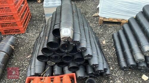 LARGE QTY OF BLACK POTS
