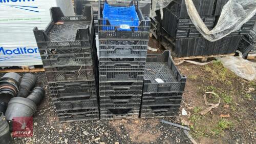 16 BLACK STORAGE TRAYS