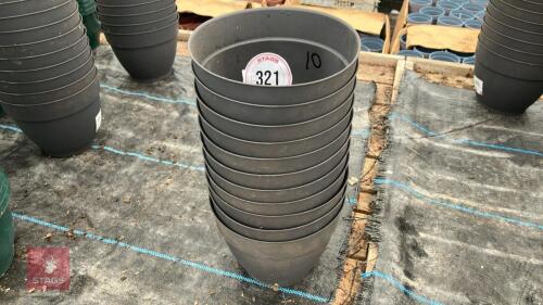 10 X DEROMA WATER RETAINING POTS