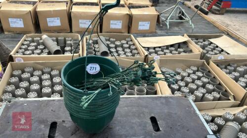 10 X 10L GREEN HANGING BASKETS