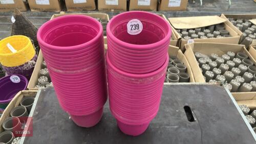 43 MIXED PINK PLANT POTS