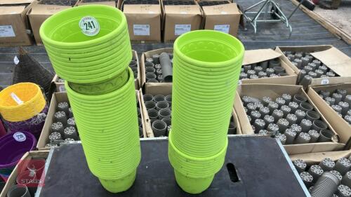 81 LIME GREEN PLANT POTS