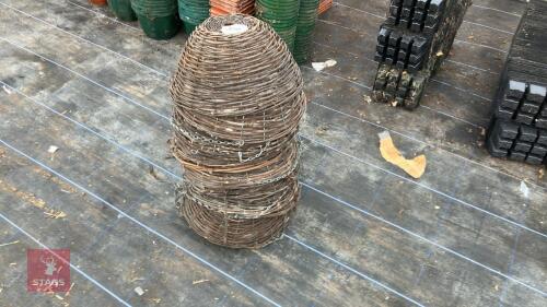 20 X 40CM WICKER HANGING BASKETS