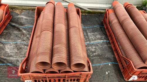 1460 X 9CM DEEP PLASTIC PLANT POTS