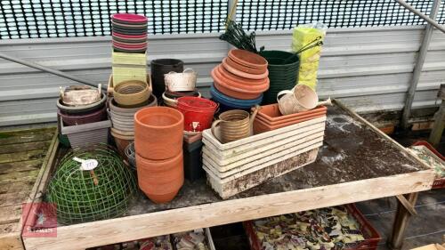 LARGE VARIETY OF PLANT POTS