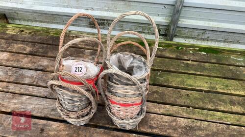 8 SMALL PLANT DISPLAY BASKETS