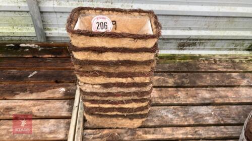 9 MATTED PLANT TROUGHS
