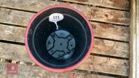 18 PLASTIC PAINTED RED POTS - 4