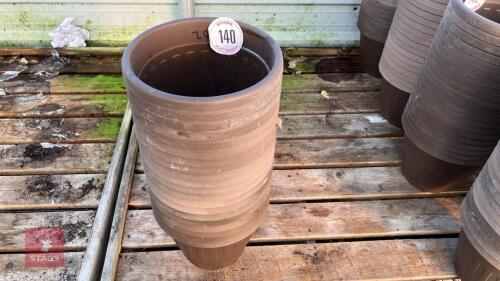 20 X 10'' THIMBLE CHOCOLATE PLANT POTS