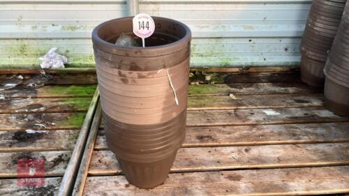 20 X 10'' THIMBLE CHOCOLATE PLANT POTS