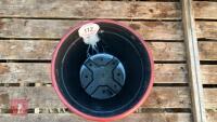 20 PLASTIC PAINTED RED POTS - 4