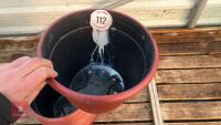20 PLASTIC PAINTED RED POTS - 6