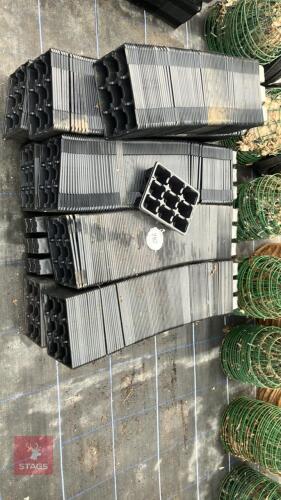 LARGE QTY OF 9 CELL PACK TRAYS