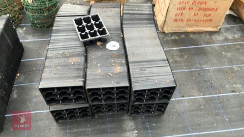 LARGE QTY OF 9 CELL PACK TRAYS