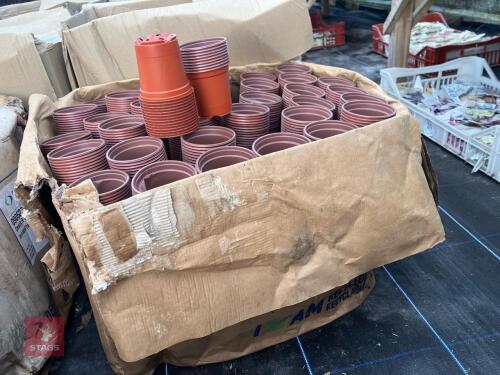 2340 BROWN 9CM PLANT POTS