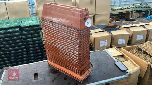 30 PLASTIC PLANT TROUGHS