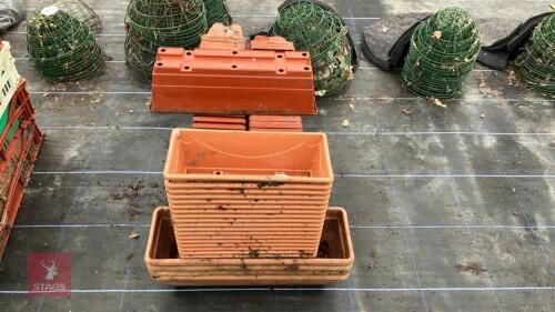 70 X PLASTIC PLANT TROUGHS