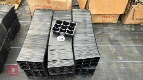 LARGE QTY OF 9 CELL PACK TRAYS