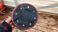 20 PLASTIC PAINTED RED POTS - 5