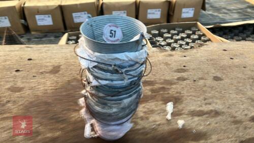 18 TIN BUCKET PLANTERS
