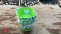 20 LIME ZINC BOWL PLANTERS