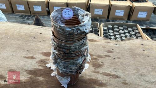 16 ZINC RIBBED CHAMPAGNE BUCKET PLANTERS