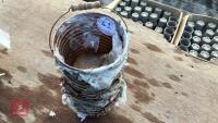 16 ZINC RIBBED CHAMPAGNE BUCKET PLANTERS - 4