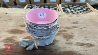 15 PINK ZINC BOWL PLANTERS
