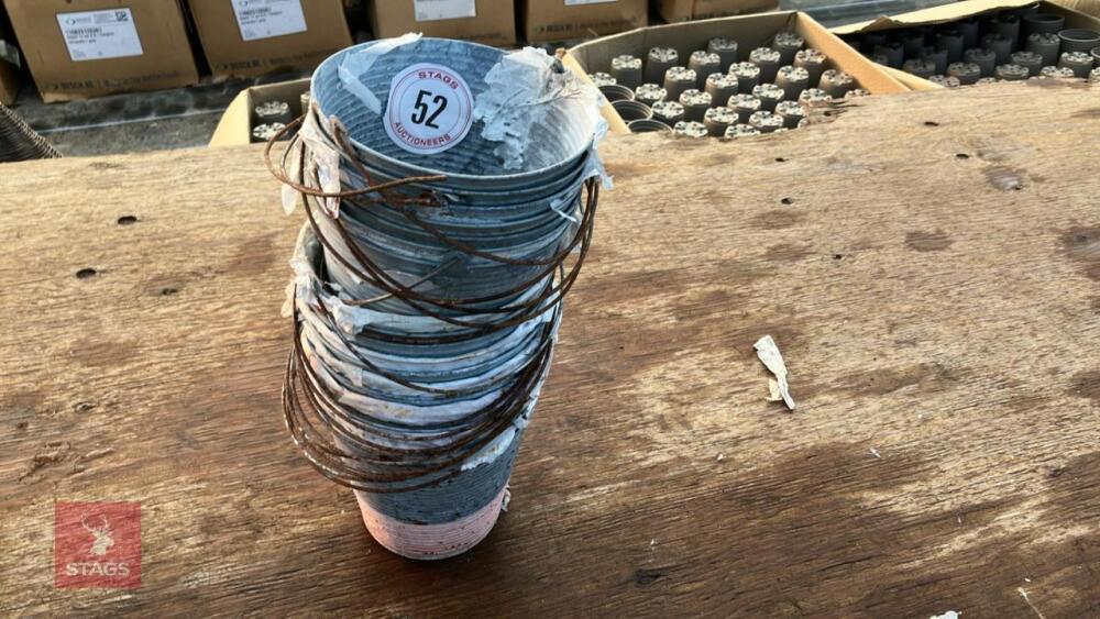 18 TIN BUCKET PLANTERS
